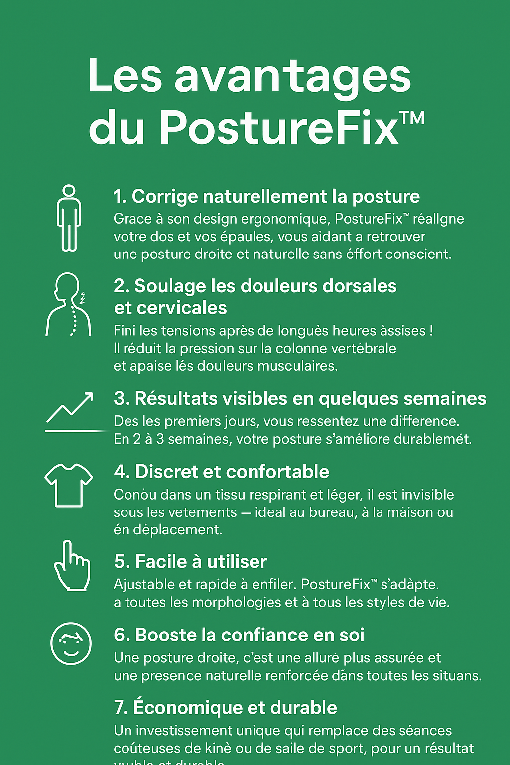 PostureFix™ – Correcteur de posture premium